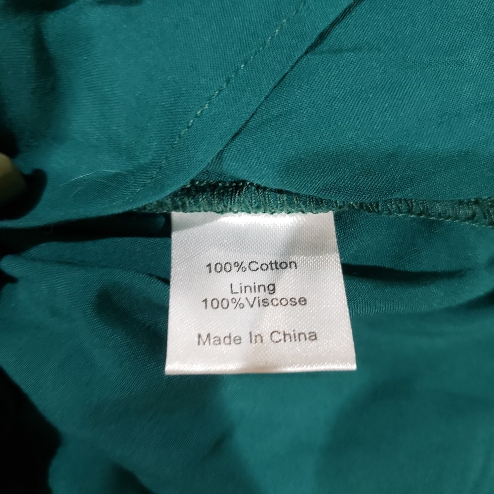TUCKERNUCK Green Lace Palmerston Dress Size M Eyelet Ruffle Collar NWT - Picture 16 of 16